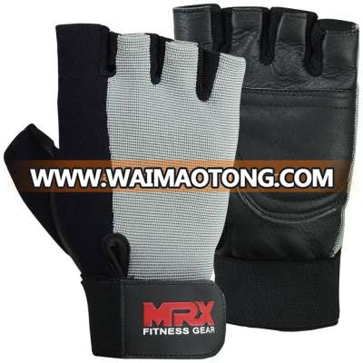 Men Gym Workout Gloves in Grey Color