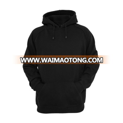 Hooded Plain Black Sweatshirt Men Women Pullover Hoodie Fleece Cotton Blank New