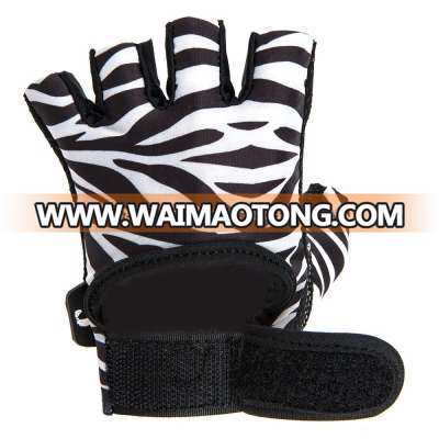 M Baani Womens Design Series Zebra Print Lifting Gloves