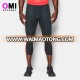 3/4 men's compression tight workout pant running leggings sport capri